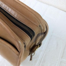 Old Coach USA Glovetanned Leather Square Shoulder Bag, Camel #QYL8KX