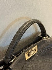 FENDI Peekaboo Selleria Regular Grey with Wrappy #QYB5TY