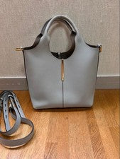 TOD’S Micro 2-way Shoulder Bag, Black/Gray #QY4ALH