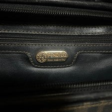 Fendi Zucca Mini Boston Bag Classic Black Logo #QY14IW