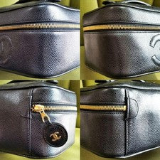 CHANEL Beautiful vanity case with caviar skin Women #QY4Y2Z