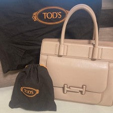 TOD'S Double T Bag, Pink Beige #QYKLJI