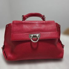 Ferragamo Sofia 2-way bag, Gancini design, red. #QY6G4L