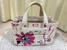 Miu Miu Flower Paint 2-Way Bag #QYETQE