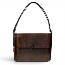 Yves Saint Laurent YSL Lizard Handbag with Gold Hardware, JRA Certified #QY1RUM