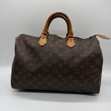 LOUIS VUITTON Speedy 35 Monogram Boston Bag #QYBLKH