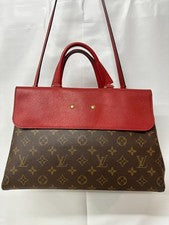 LOUIS VUITTON Monogram Venus 2-Way Handbag, Red #QY3UZA