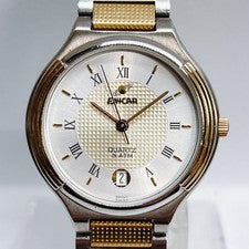 Enicar Men's Gold Watch 955 385 Date 00s #QYGXME