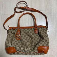 GUCCI GG Canvas 2-way Handbag #QY3OS2