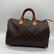 LOUIS VUITTON Speedy 35 Monogram Boston Bag #QYBLKH