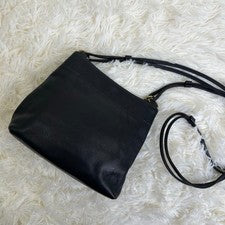 COACH Old Coach Shoulder Bag, Leather, Black #QY1APA