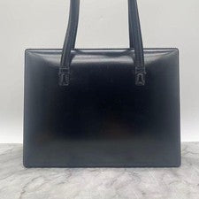 Loewe Classic Tote Bag, Clasp Closure, Fits A4 Size, Leather, Black #QYGAGG
