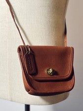 80s Old Coach USA-made Mini Shoulder Bag 9934 Tan #QY0FON