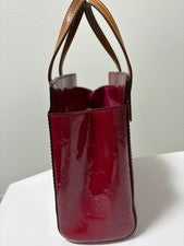 LOUIS VUITTON Vernis Wine Red Tote Bag, Patent LeatherLeather #QYED6Z