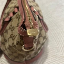 GUCCI GG Canvas 2-Way Handbag Pink #QYBTG3