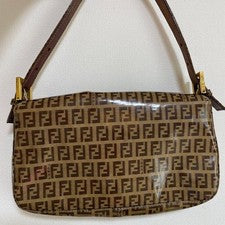 Fendi Mamma Bucket Zucchino Enamel Leather One-Shoulder Bag #QYGJ6B