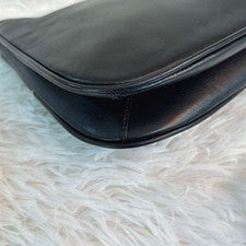 Old Coach Shoulder Bag, Leather, Genuine Calfskin, Black #QYAIQJ