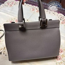 GUCCI Zumi Grey Leather Small Top Handle Bag #QYHL0G