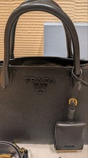 PRADA Black Handbag Leather Women #QY08NA