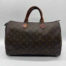 LOUIS VUITTON Speedy 35 Monogram Boston Bag #QY68U1