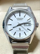 Hard to Find Item CITIZEN 4-730135 CRYSTRON Day Date Men's Watch #PFCFKP