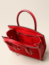 Christian Louboutin Paloma S Mini Red Calf Leather 2-Way Bag Women #QY0V13