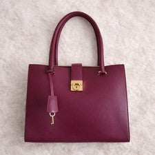 FERRAGAMO Bordeaux Leather Bag Series: High-Quality and Elegant #QYEEGZ