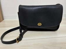 Old Coach Shoulder Bag 9790 Black Turnlock #QY8DLN