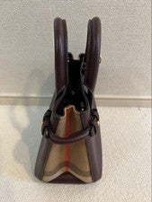 BURBERRY handbag, dark brown #QY3NK5