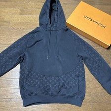 Louis Vuitton Hoodie L Pre-Owned Cotton Logo Front Pullover