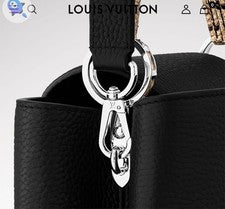 LOUIS VUITTON Capucines ※※ Black Leather #QYJ4C4