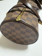 LOUIS VUITTON Damier Boston Bag Brown W27xH13cm Damier Canvas #QYAB2V
