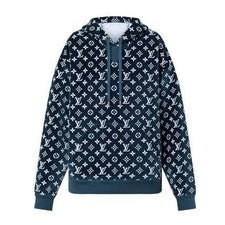 Louis Vuitton Monogram Hoodie Parka L New with Tag Oversized Hard to Find Color