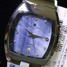 Luxury Ltd Quartz Tungsten Tonno Blue Shell 4P Natural Diamond #QY432J