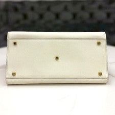VALEXTRA Iside Large Leather 2-way White Women #QYGQMM
