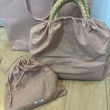 miu miu raffia tote bag basket bag 2way