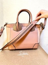 CHRISTIAN LOUBOUTIN Eloise Small Beige Leather 2-Way Bag #QYK67S