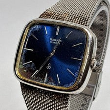 Classic Seiko men's watch with blue dial. Hard to Find item. #QYL0DL