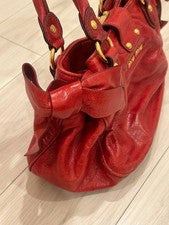 Miu Miu red ribbon handbag #QYFWNF