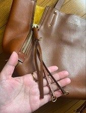 CHLO? Milo Tote Bag, Camel Brown Suede Women #QY85GW