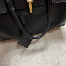 BALENCIAGA Tube Round Handbag, Black #QY8MCG