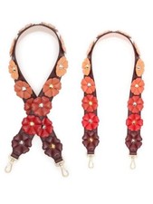 FENDI Flowerland Strap You Red Bag Strap #QYKM94