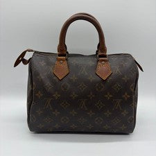 LOUIS VUITTON Speedy 25 Monogram Boston Bag #QY0125