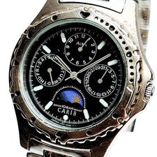 Alba Carib Men's Watch, Black V33F-6B20 #QYBD0F