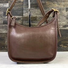 Classic Old Coach Shoulder Bag, Leather, Brown, 9950 #QYC0KH