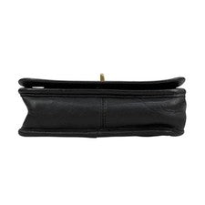 OLD COACH sholder bag leather blach #QYGQ1I