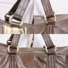 GUCCI handbag, leather, brown #QY4QL8