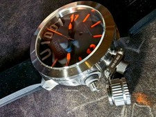 U-BOAT Classico 1001m Diver Limited Edition Auto Orange Dial #QYKM41