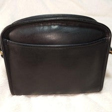 COACH Old Coach Leather Shoulder Bag, Black, Classic #QY6FRH