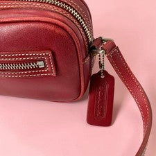 Classic COACH old archive y2k deep red #QYJIII